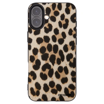 Picasee silikónový čierny obal pre Apple iPhone 16 Plus - Brown Tiger