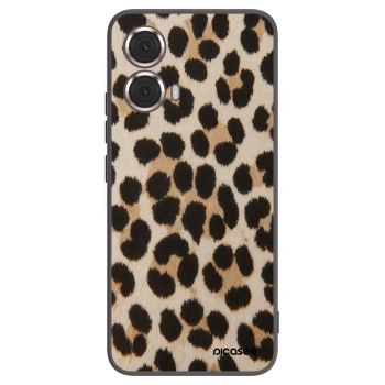Picasee silikónový čierny obal pre Motorola Moto G85 - Brown Tiger