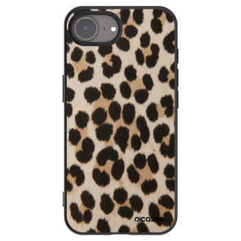 Picasee silikónový čierny obal pre Apple iPhone 16e - Brown Tiger
