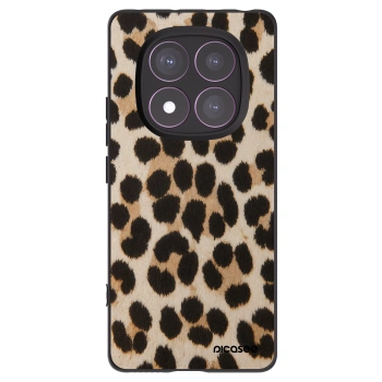 Picasee silikónový čierny obal pre Xiaomi Redmi Note 14 Pro 4G - Brown Tiger