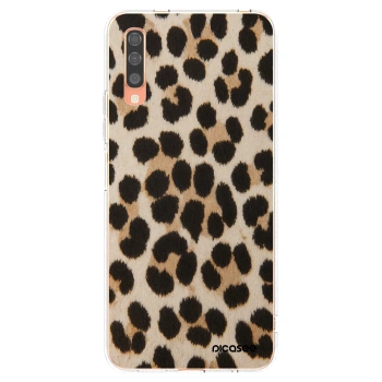 Picasee silikónový prehľadný obal pre Samsung Galaxy A70 A705F - Brown Tiger