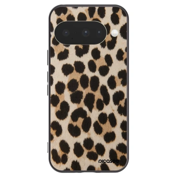 Picasee silikónový čierny obal pre Google Pixel 10 - Brown Tiger