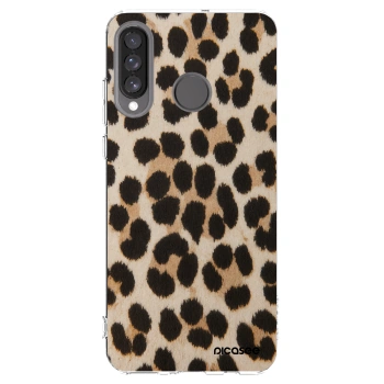 Picasee silikónový prehľadný obal pre Huawei P30 Lite - Brown Tiger