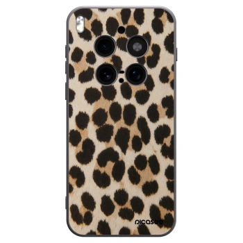 Picasee silikónový čierny obal pre Vivo X300 Pro - Brown Tiger