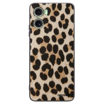 Picasee silikónový čierny obal pre Motorola Moto G06 - Brown Tiger