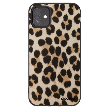 Picasee silikónový čierny obal pre Apple iPhone 11 - Brown Tiger