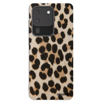 Picasee silikónový prehľadný obal pre Samsung Galaxy S20 Ultra 5G G988F - Brown Tiger