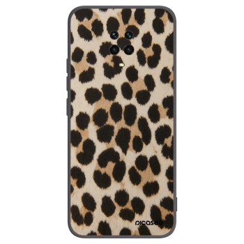 Picasee silikónový čierny obal pre Xiaomi Redmi Note 9 Pro - Brown Tiger