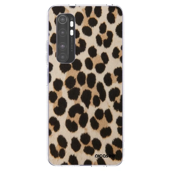 Picasee silikónový prehľadný obal pre Xiaomi Mi Note 10 Lite - Brown Tiger