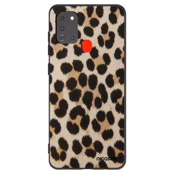 Picasee silikónový čierny obal pre Samsung Galaxy A21s - Brown Tiger