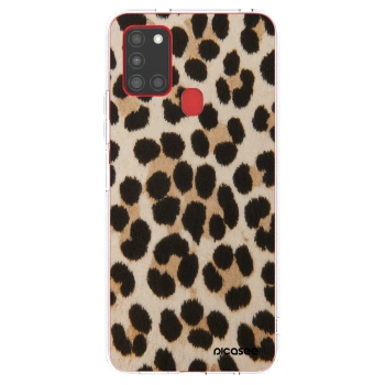 Picasee silikónový prehľadný obal pre Samsung Galaxy A21s - Brown Tiger