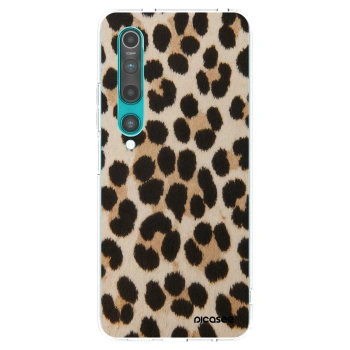 Picasee silikónový prehľadný obal pre Xiaomi Mi 10 - Brown Tiger