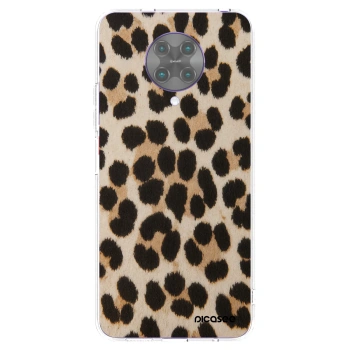 Picasee silikónový prehľadný obal pre Xiaomi Poco F2 Pro - Brown Tiger