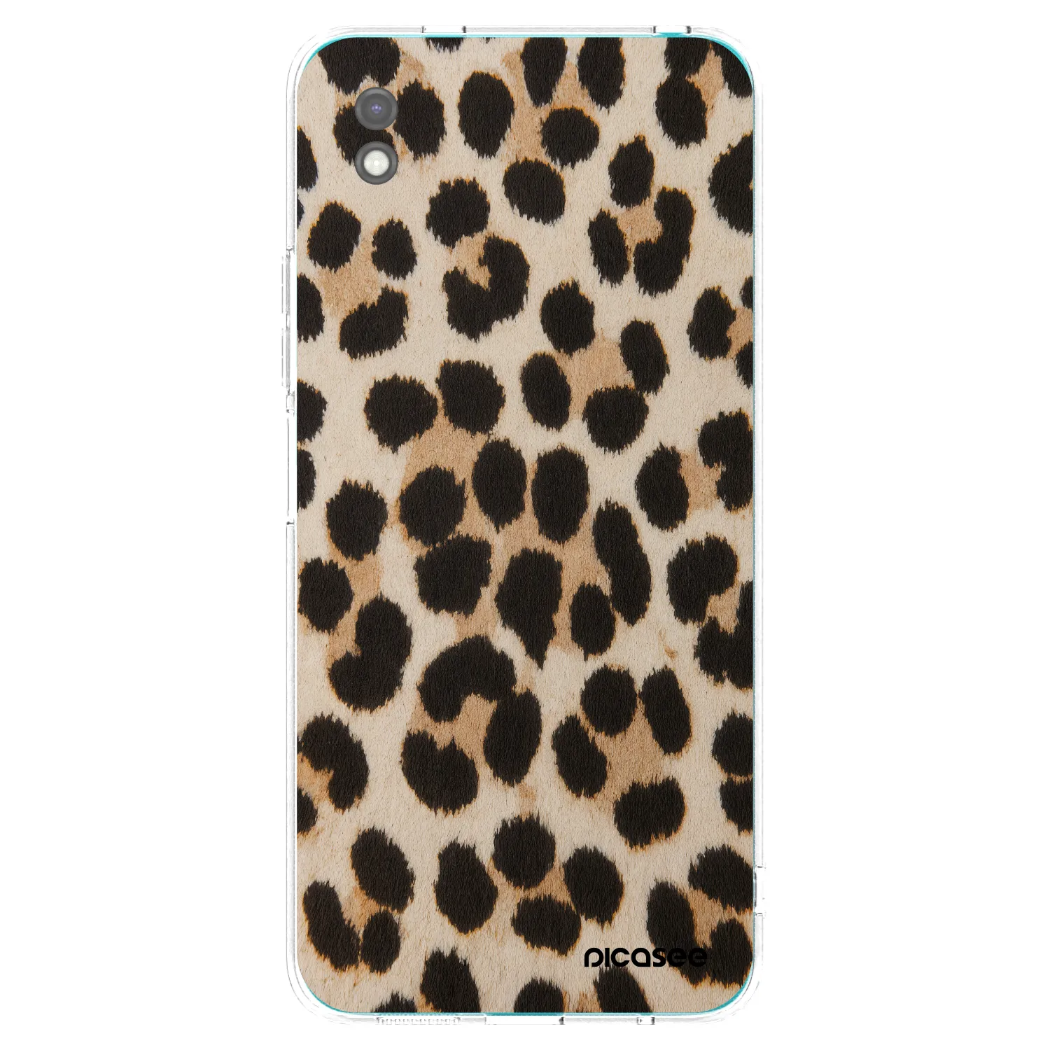 Picasee silikónový čierny obal pre Xiaomi Redmi 9A - Brown Tiger