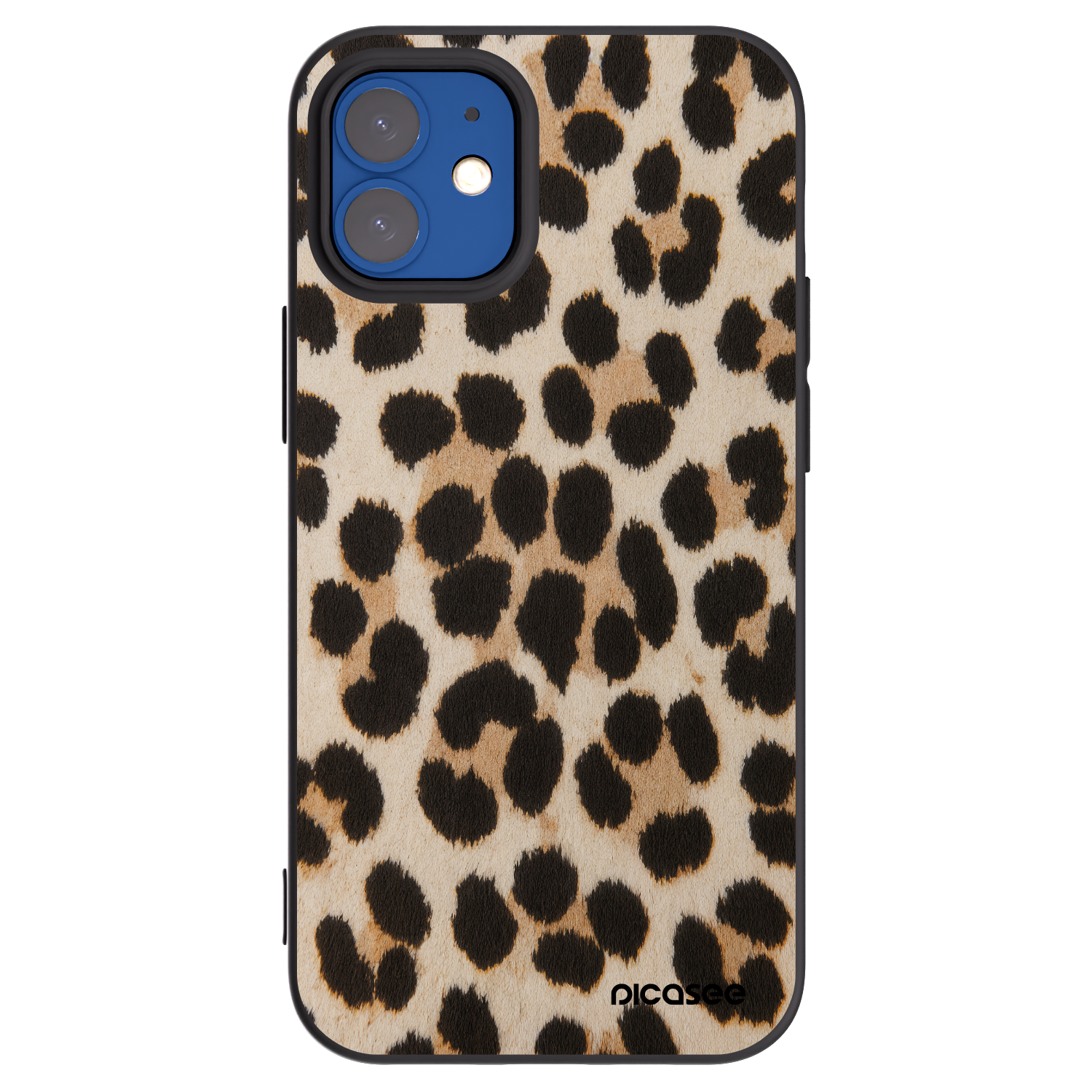 Silikónový čierny obal pre Apple iPhone 12 mini - Brown Tiger