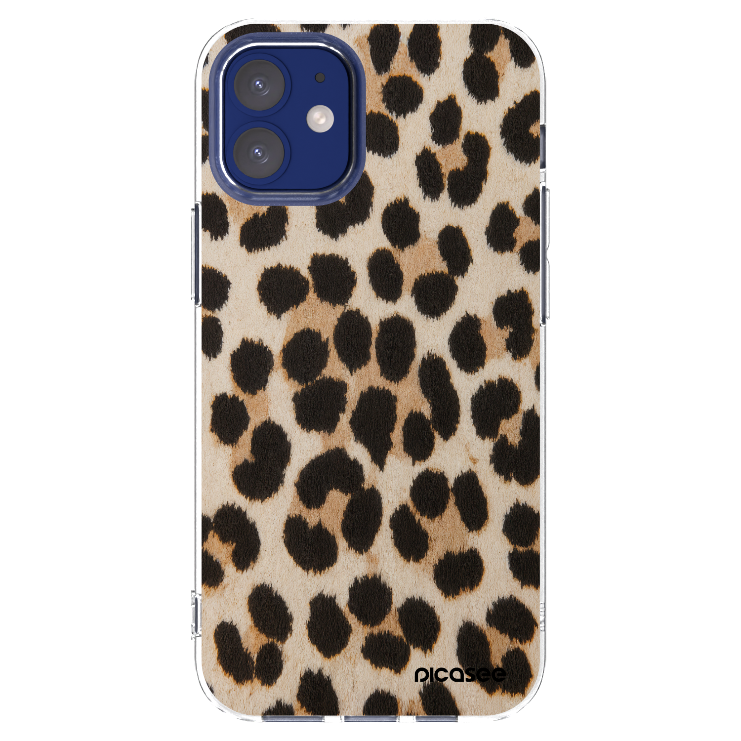 Silikónový prehľadný obal pre Apple iPhone 12 mini - Brown Tiger