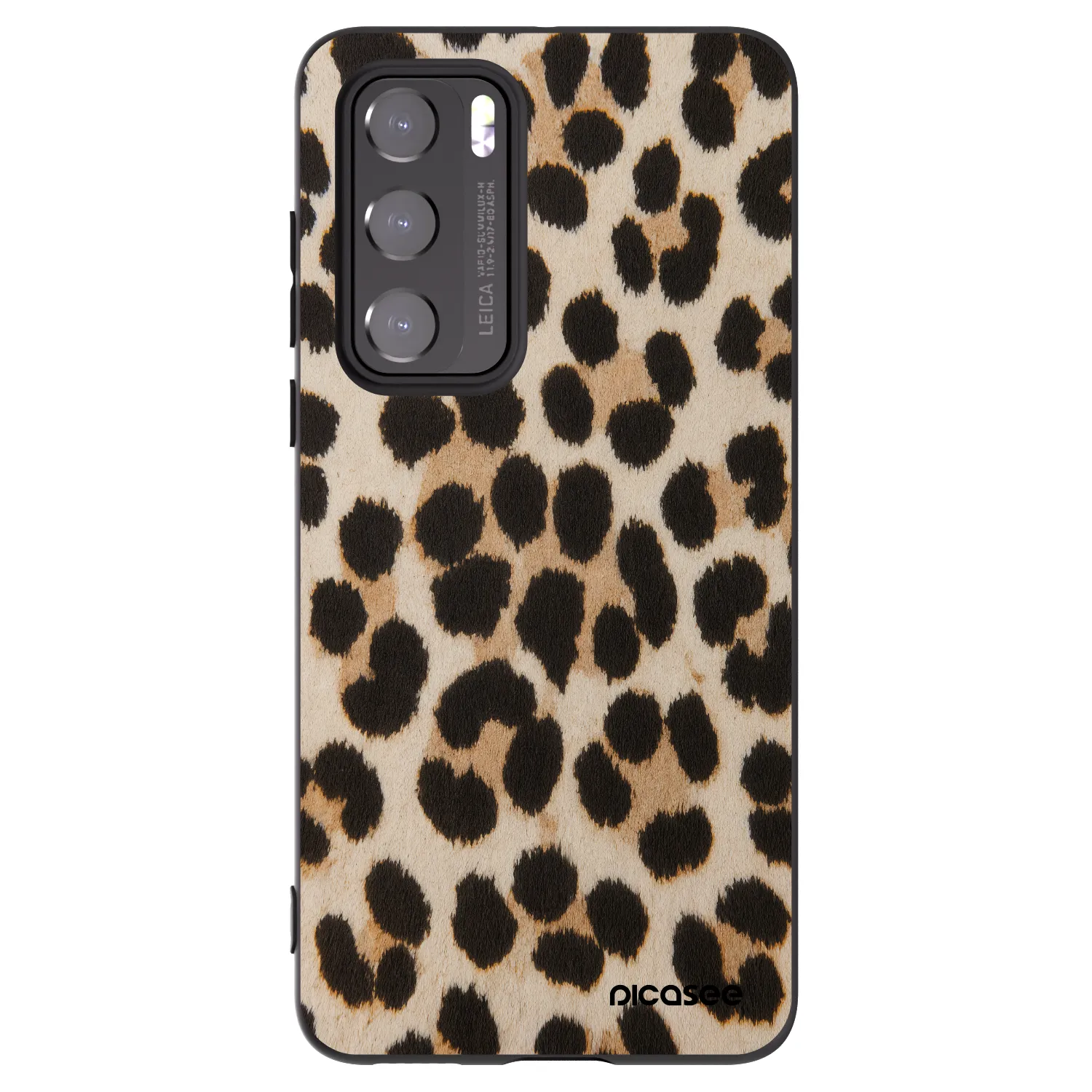 Picasee silikónový čierny obal pre Huawei P40 - Brown Tiger
