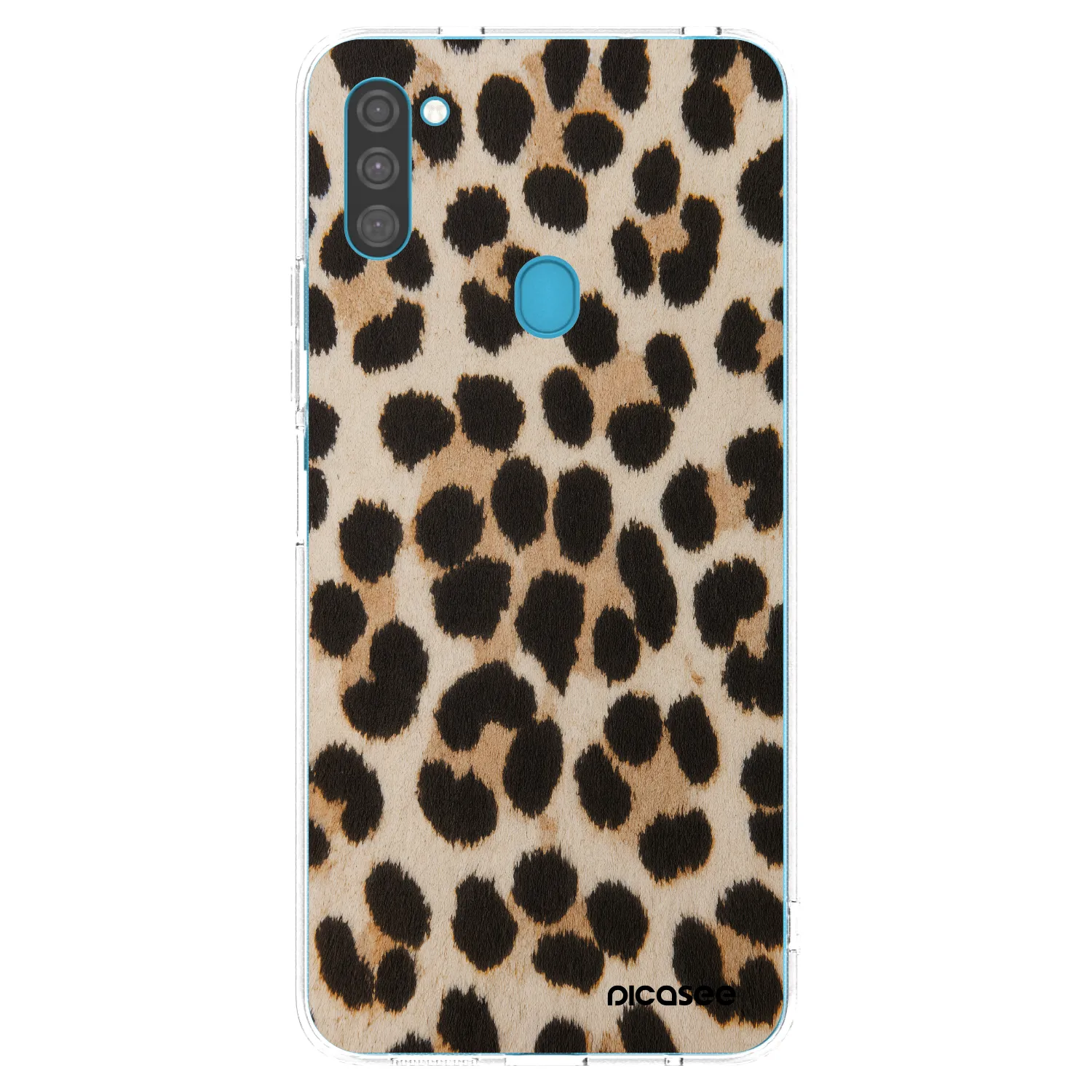 Picasee silikónový prehľadný obal pre Samsung Galaxy M11 - Brown Tiger