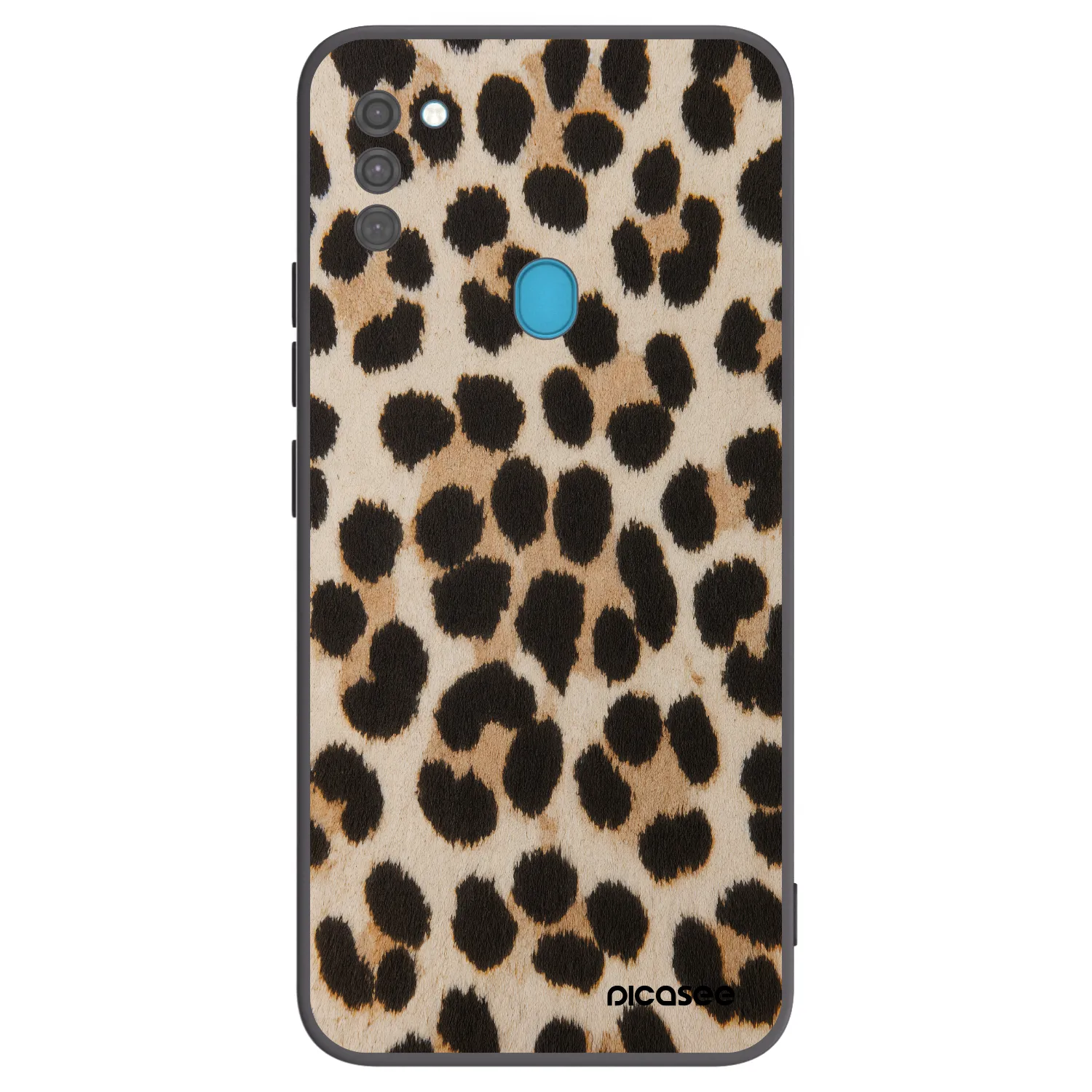 Picasee silikónový čierny obal pre Samsung Galaxy M11 - Brown Tiger