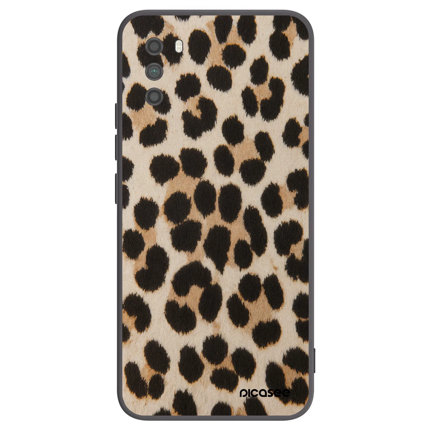 Picasee silikónový čierny obal pre Xiaomi Poco M3 - Brown Tiger