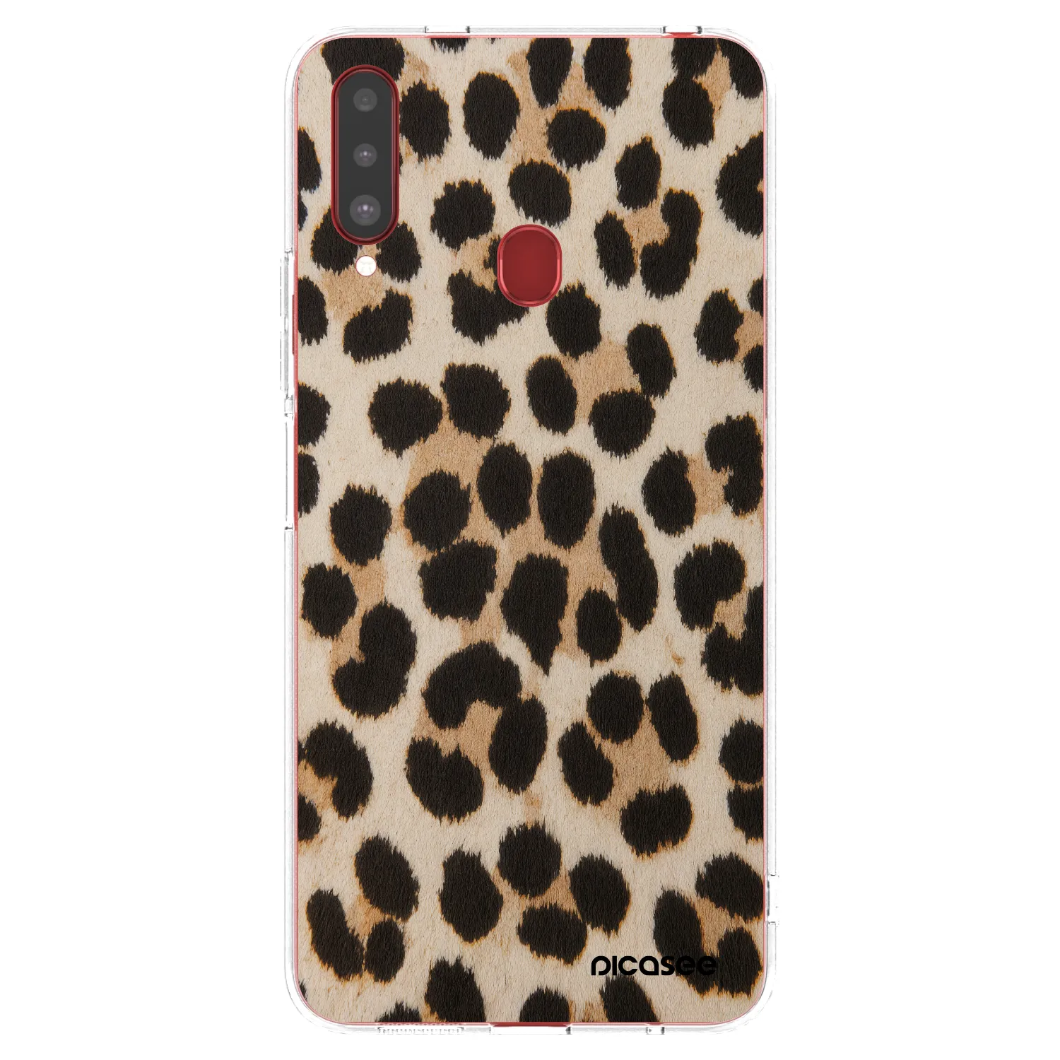 Picasee silikónový prehľadný obal pre Samsung Galaxy A20s - Brown Tiger