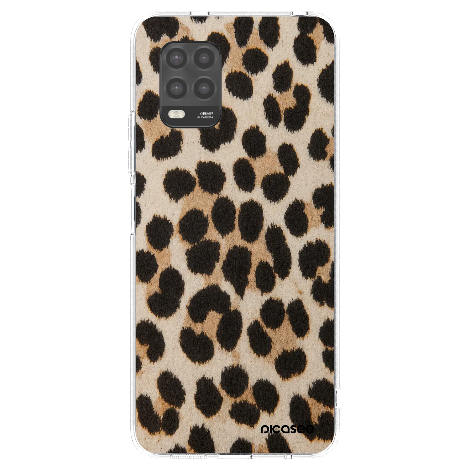 Silikónový prehľadný obal pre Xiaomi Mi 10 Lite - Brown Tiger