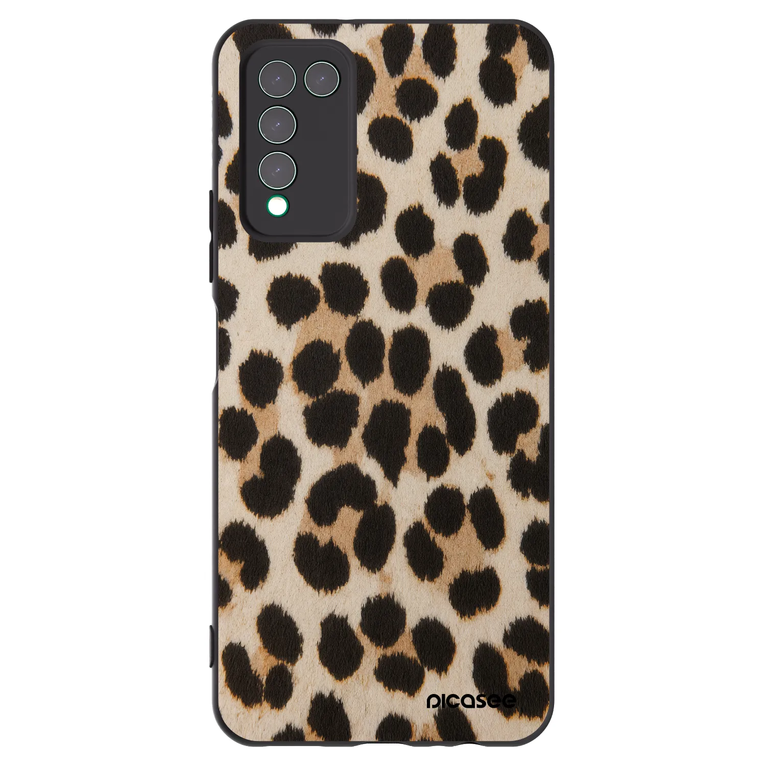 Picasee silikónový čierny obal pre Honor 10X Lite - Brown Tiger