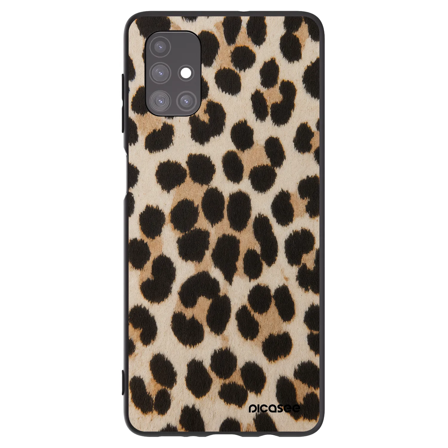 Picasee silikónový čierny obal pre Samsung Galaxy M51 M515F - Brown Tiger