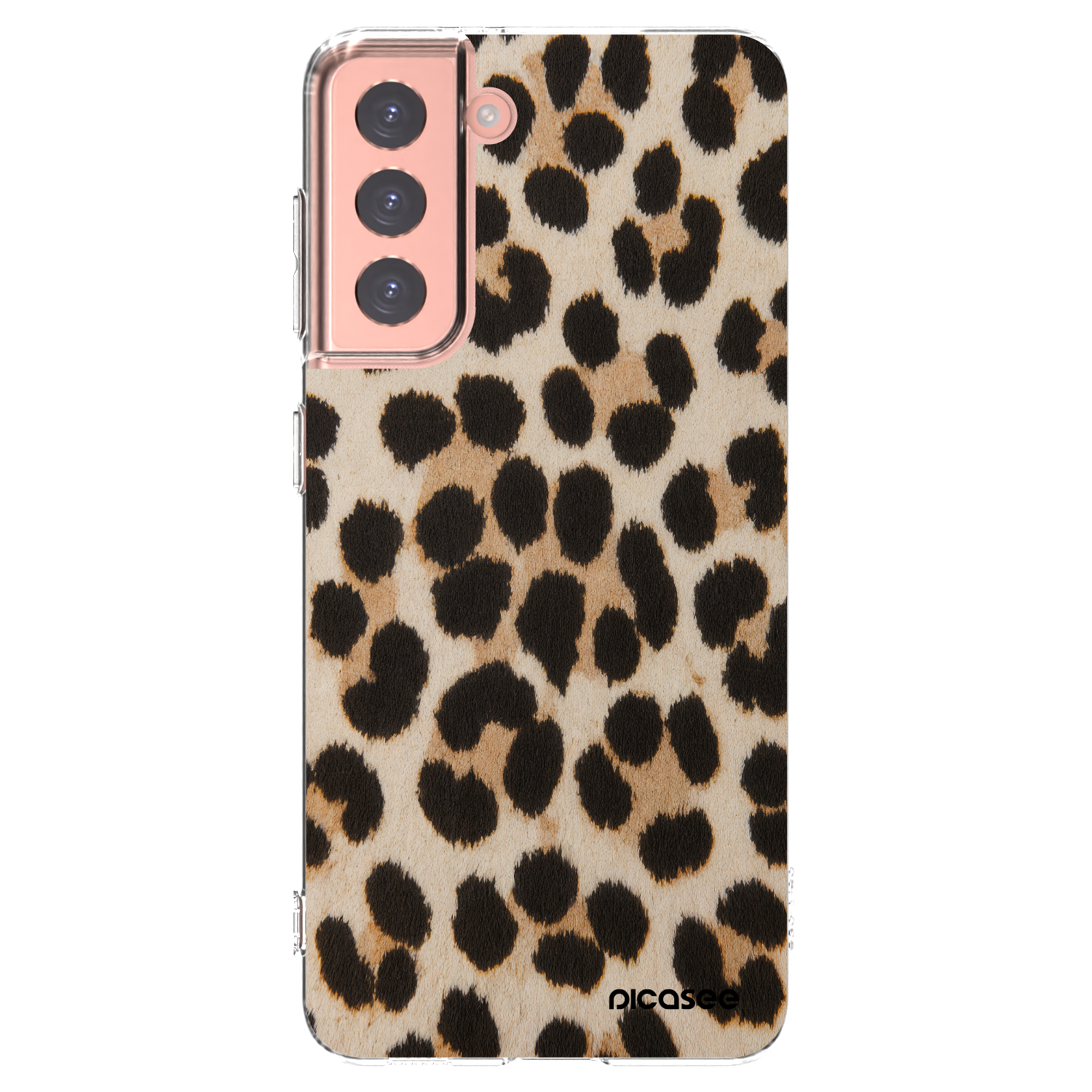 Silikónový prehľadný obal pre Samsung Galaxy S21 5G G991B - Brown Tiger