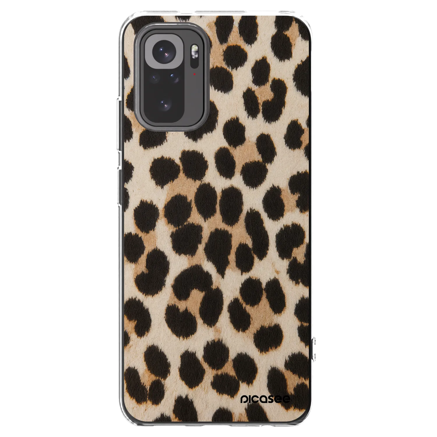Picasee silikónový prehľadný obal pre Xiaomi Redmi Note 10 - Brown Tiger