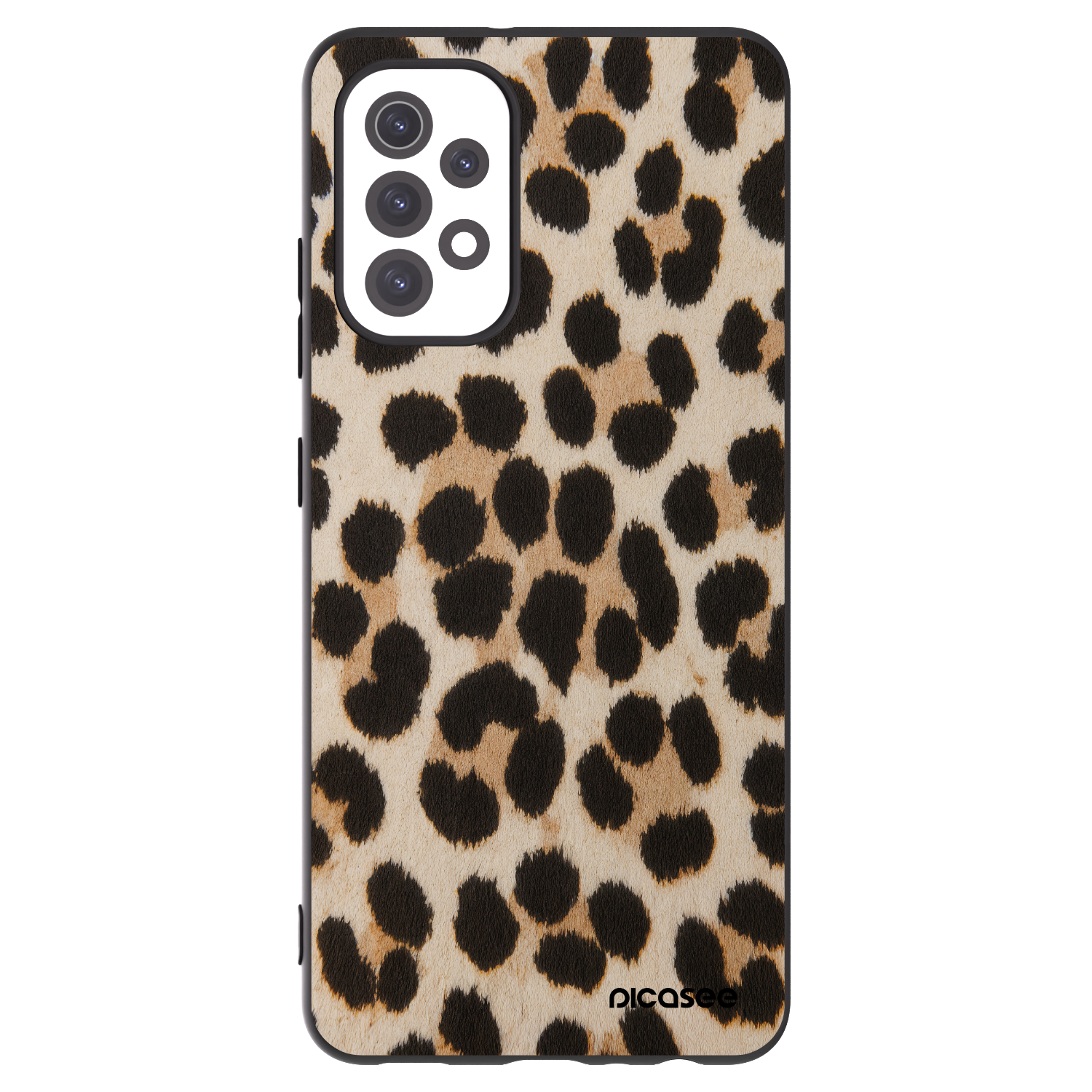 Picasee silikónový čierny obal pre Samsung Galaxy A32 5G A326B - Brown Tiger