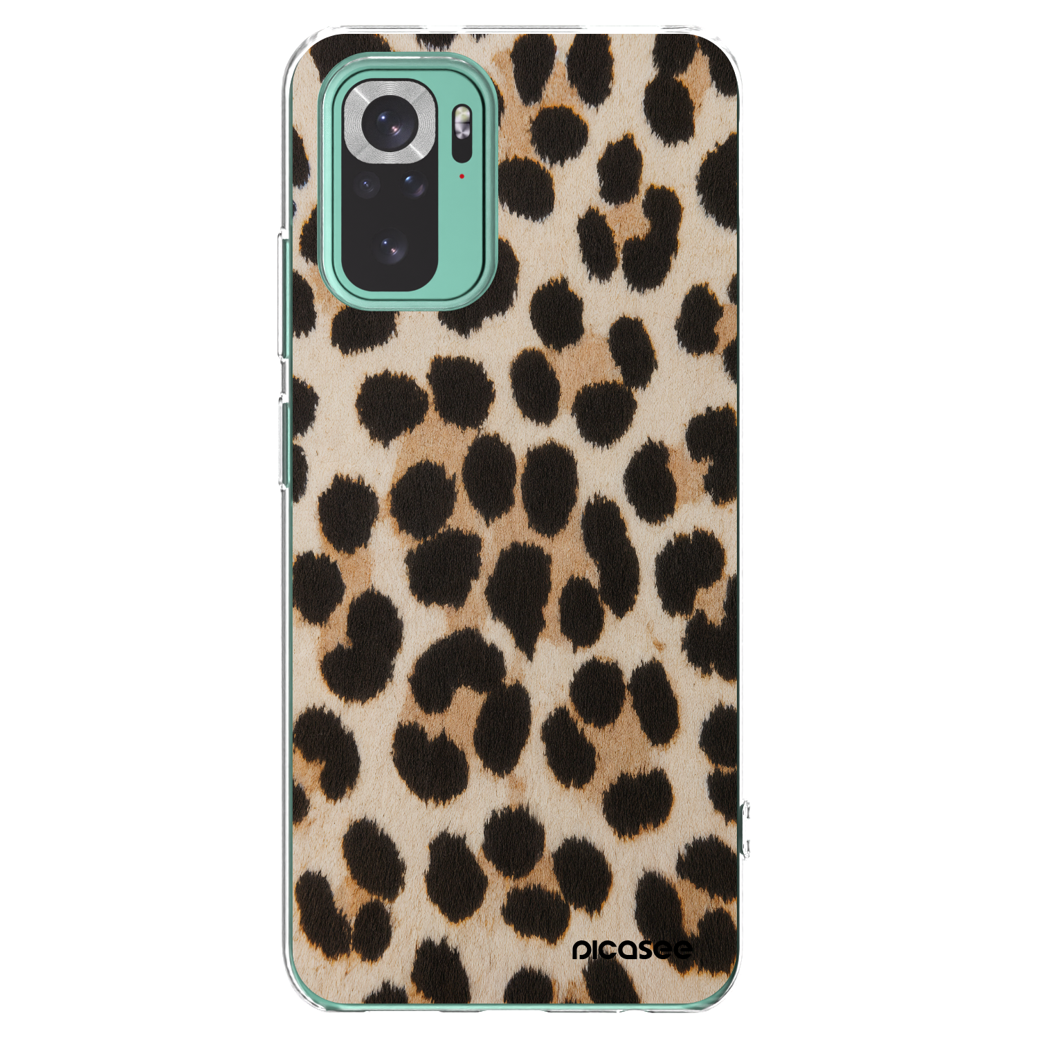 Picasee silikónový prehľadný obal pre Xiaomi Redmi Note 10 Pro - Brown Tiger