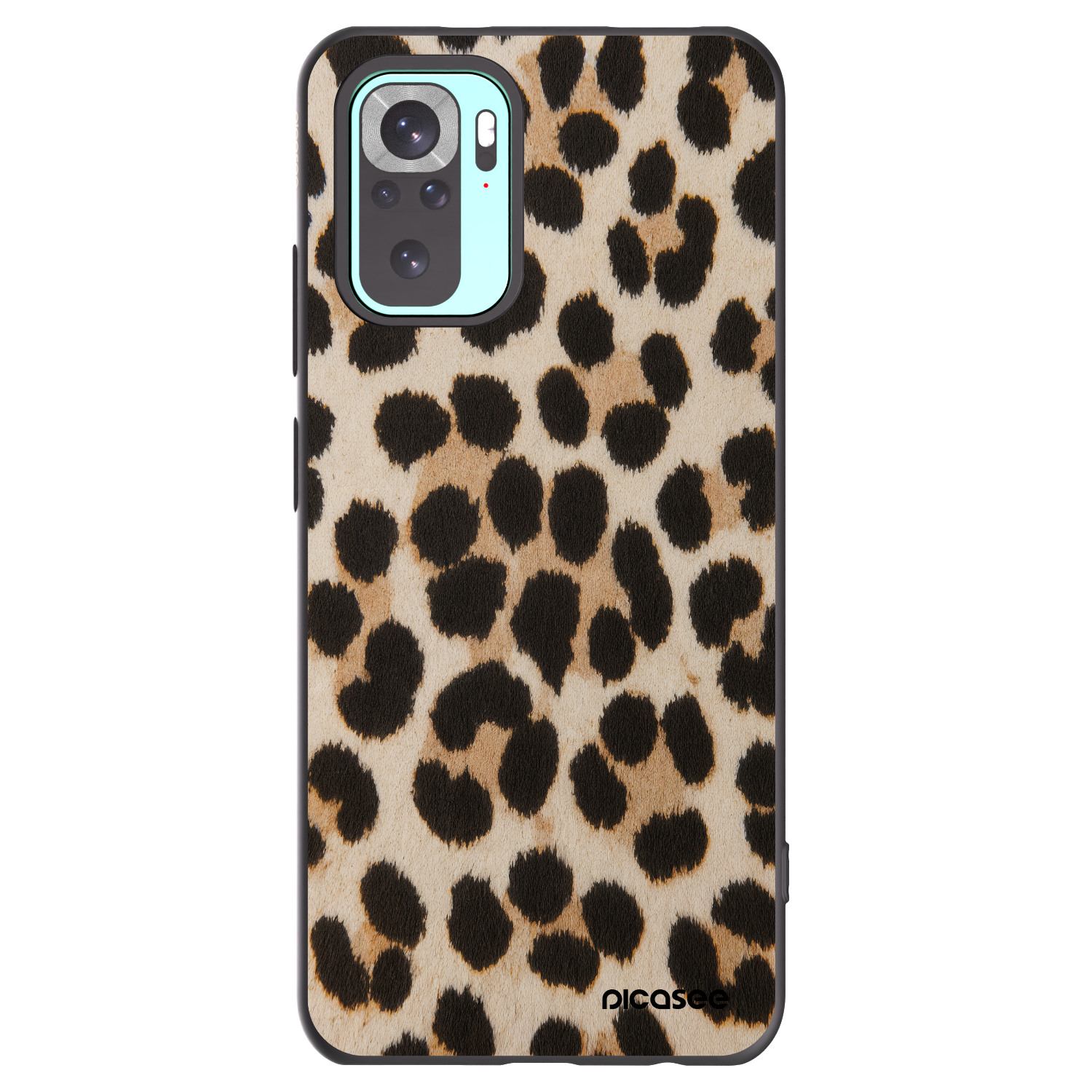 Picasee silikónový čierny obal pre Xiaomi Redmi Note 10 Pro - Brown Tiger