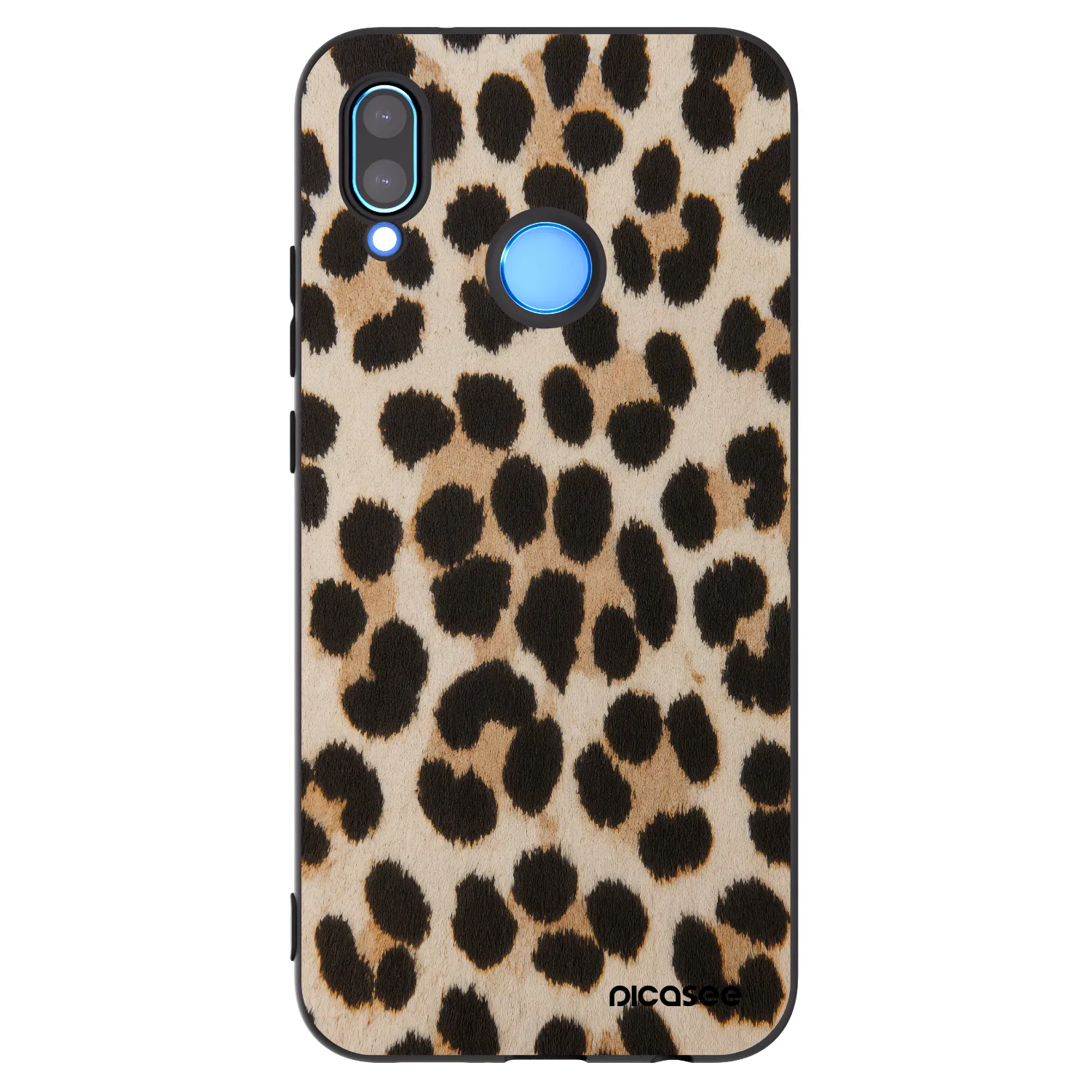 Picasee silikónový čierny obal pre Huawei P20 Lite - Brown Tiger