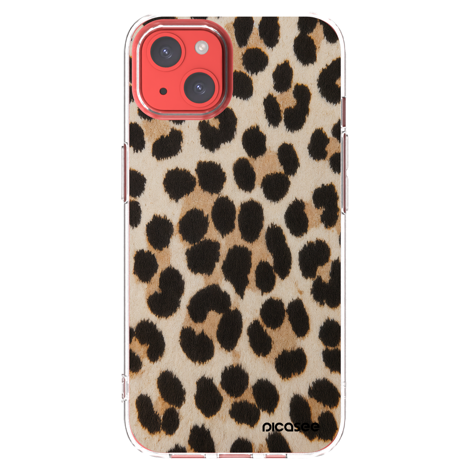 Silikónový prehľadný obal pre Apple iPhone 13 - Brown Tiger