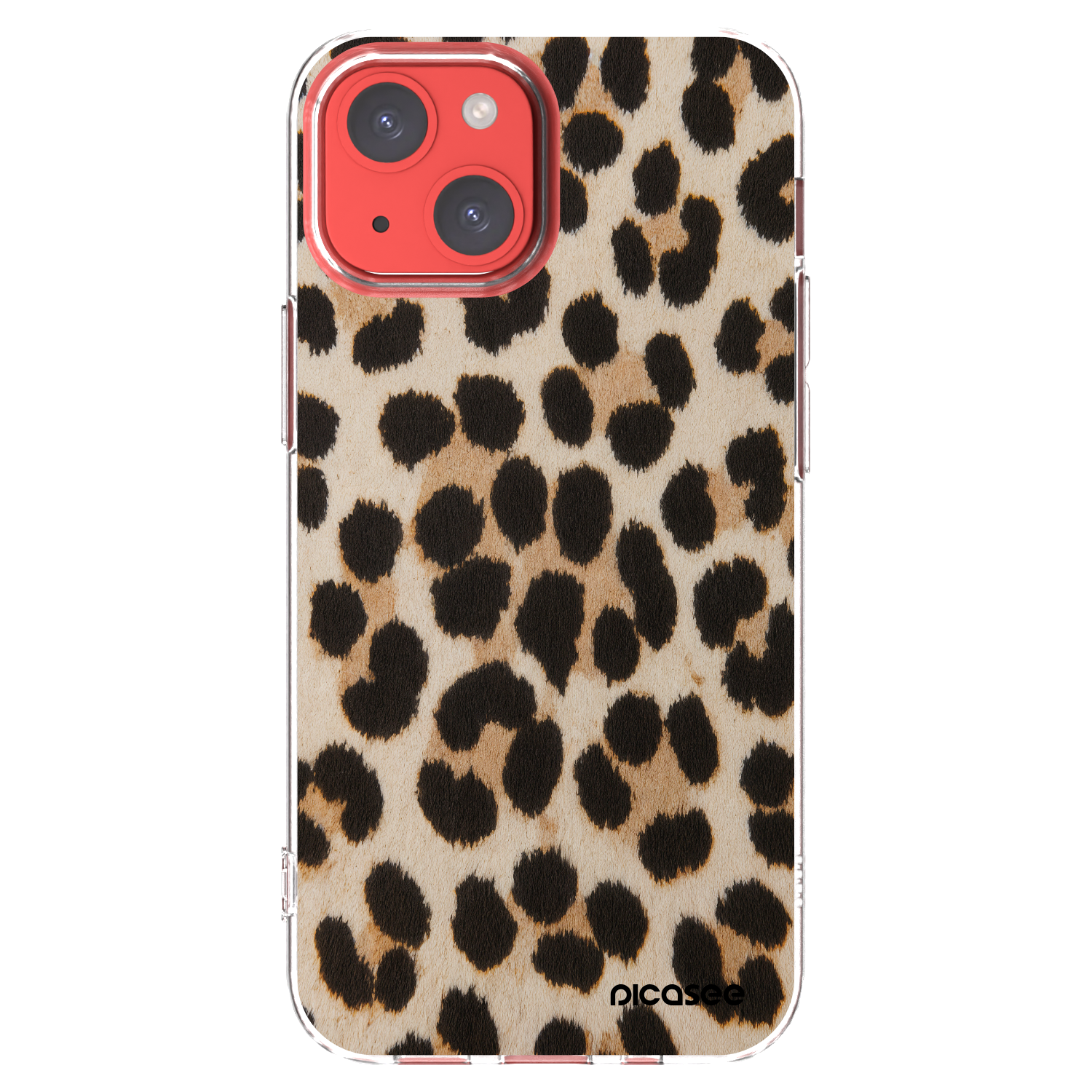 Picasee silikónový prehľadný obal pre Apple iPhone 13 mini - Brown Tiger