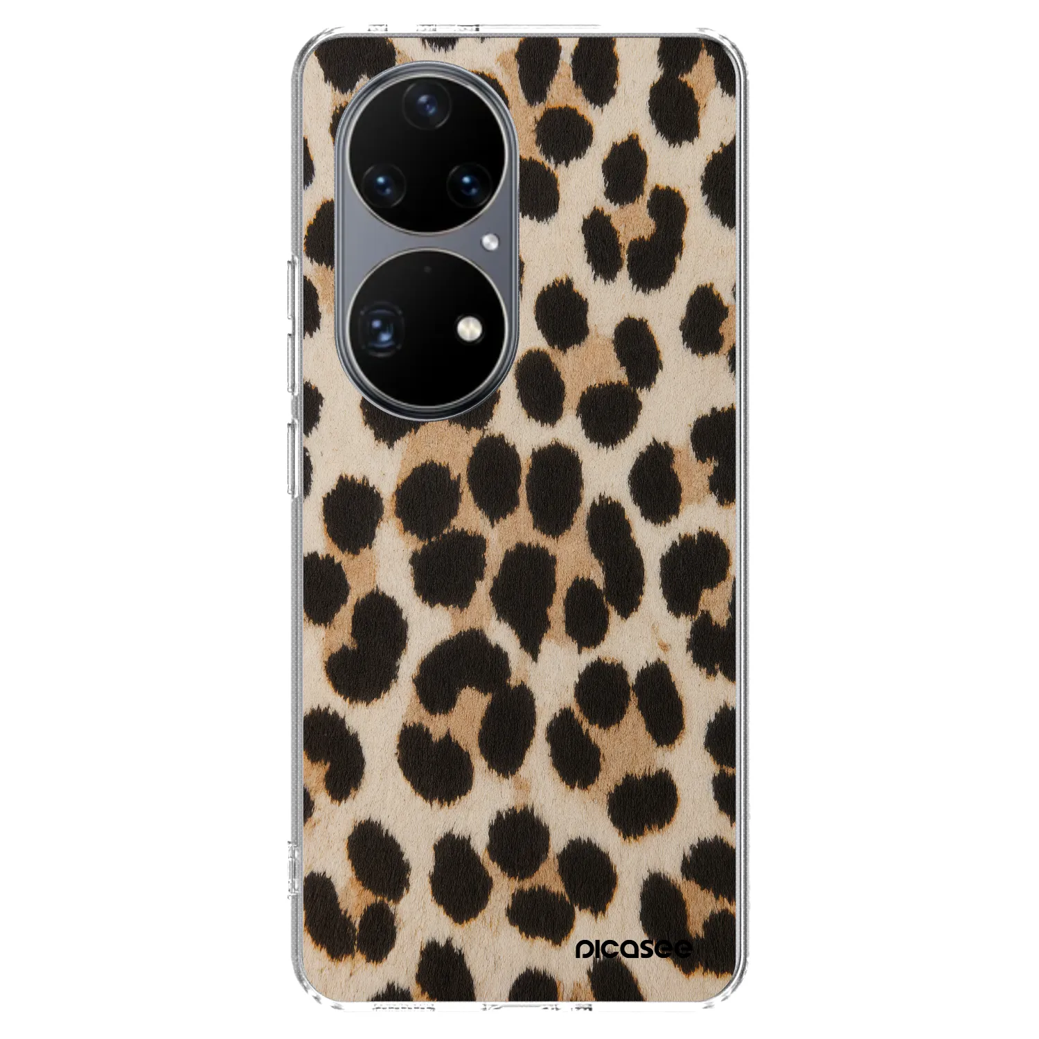 Picasee silikónový prehľadný obal pre Huawei P50 - Brown Tiger