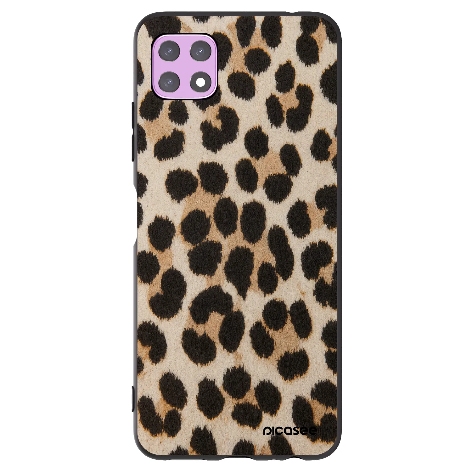 Picasee silikónový čierny obal pre Samsung Galaxy A22 A226B 5G - Brown Tiger