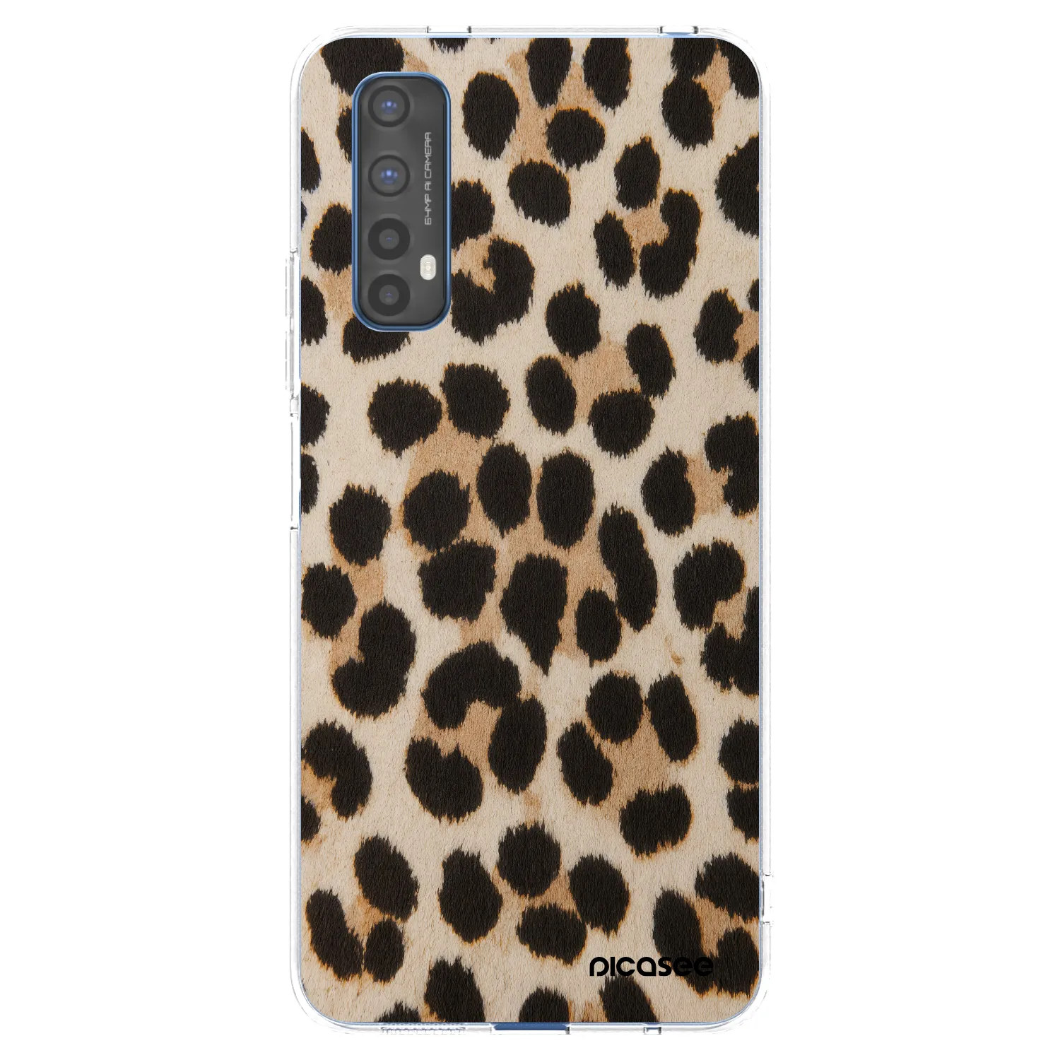 Picasee silikónový prehľadný obal pre Realme 7 - Brown Tiger