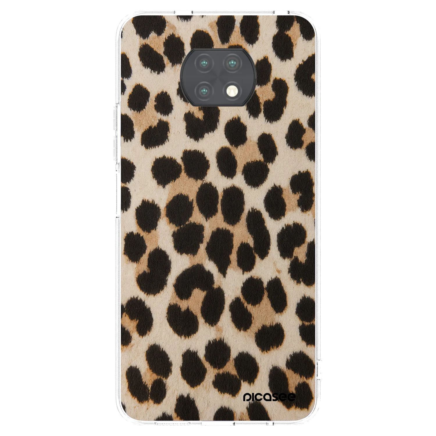 Picasee silikónový prehľadný obal pre Xiaomi Redmi Note 9T - Brown Tiger