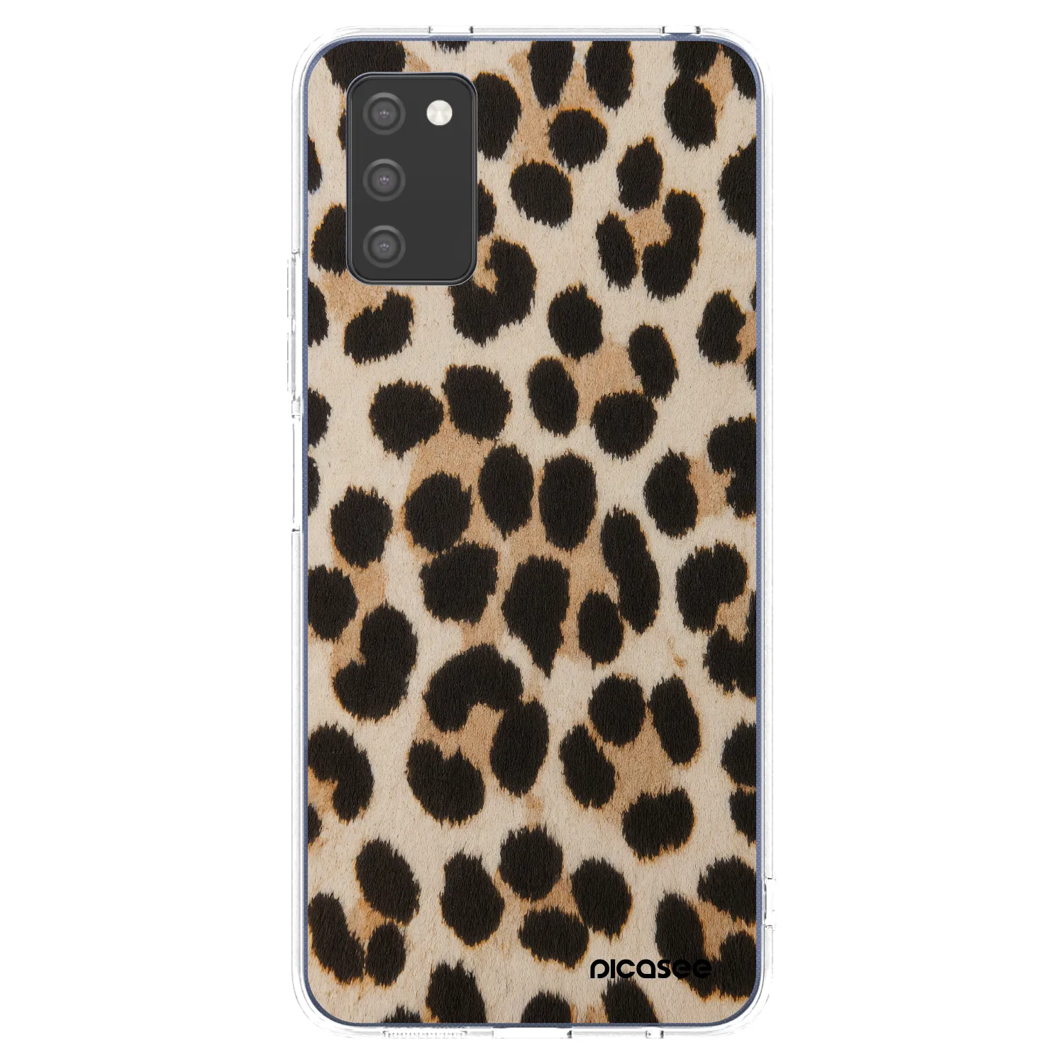 Picasee silikónový prehľadný obal pre Samsung Galaxy A03s A037G - Brown Tiger