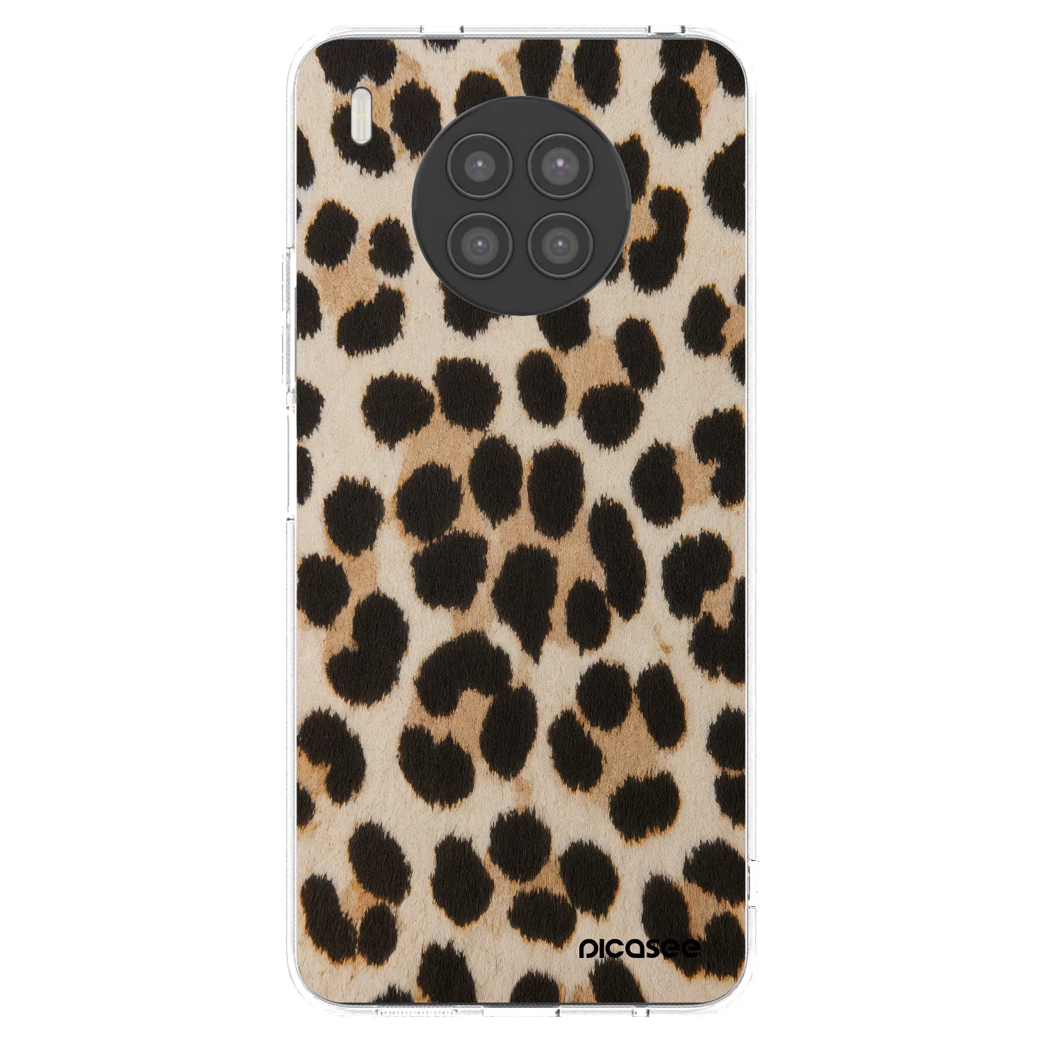 Silikónový prehľadný obal pre Huawei Nova 8i - Brown Tiger
