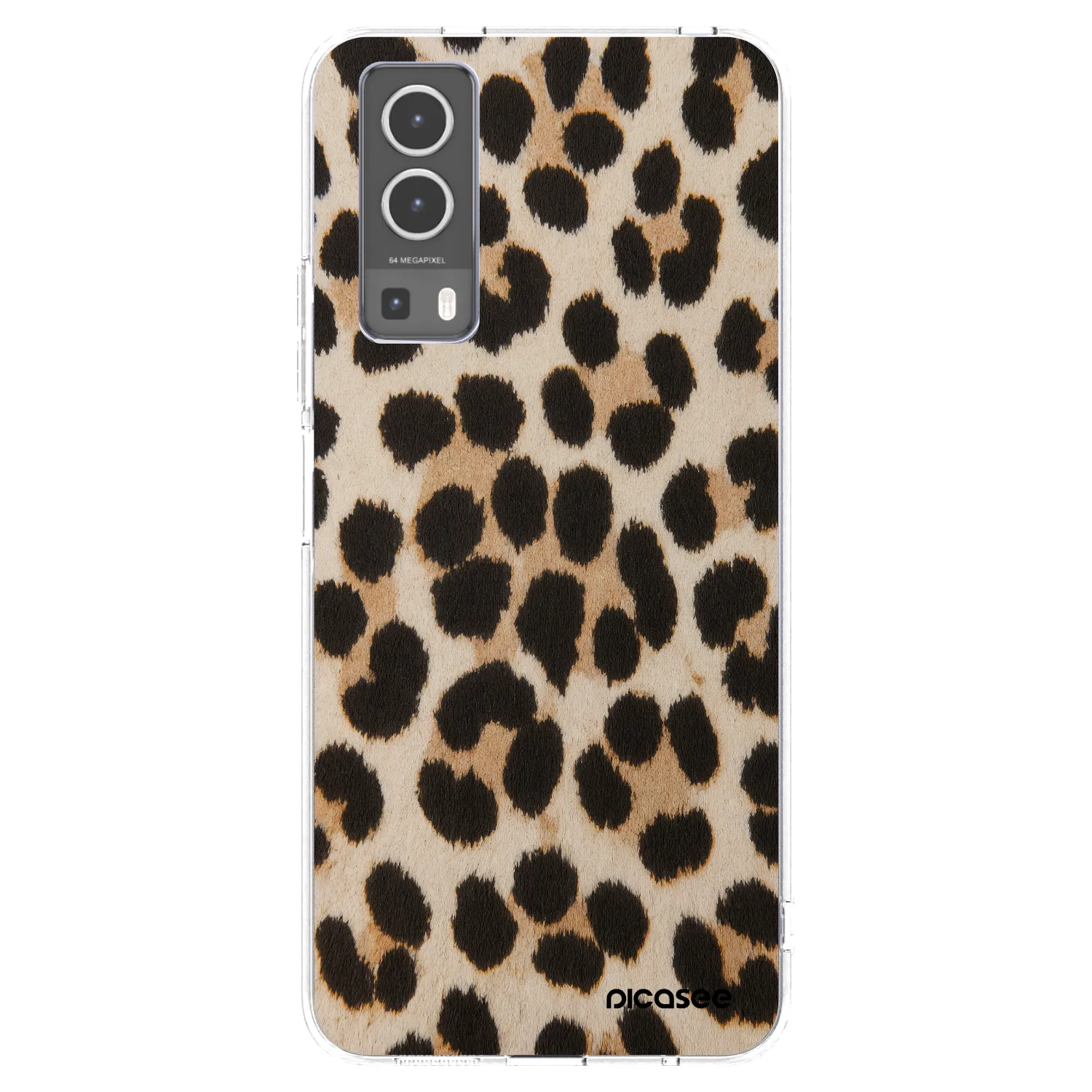 Picasee silikónový prehľadný obal pre Vivo Y72 5G - Brown Tiger