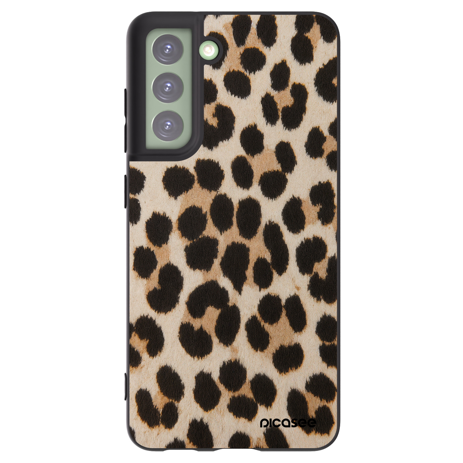 Picasee silikónový čierny obal pre Samsung Galaxy S21 FE 5G - Brown Tiger