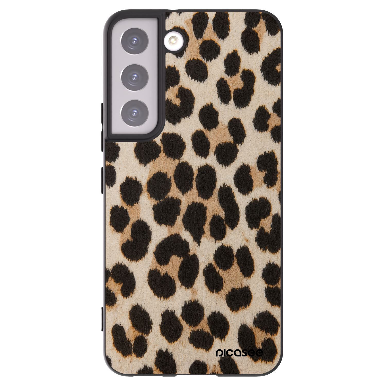 Silikónový čierny obal pre Samsung Galaxy S22 5G - Brown Tiger
