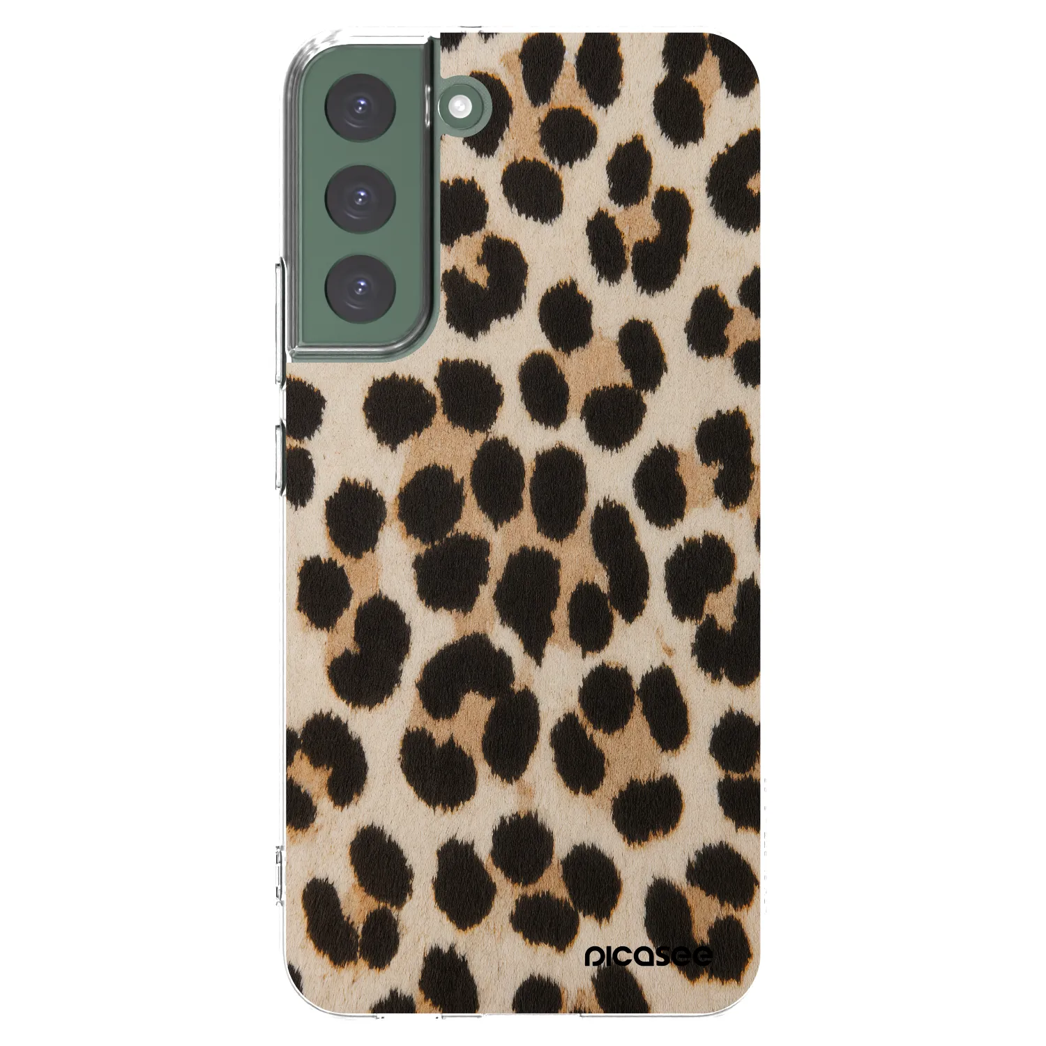 Picasee silikónový prehľadný obal pre Samsung Galaxy S22+ 5G - Brown Tiger