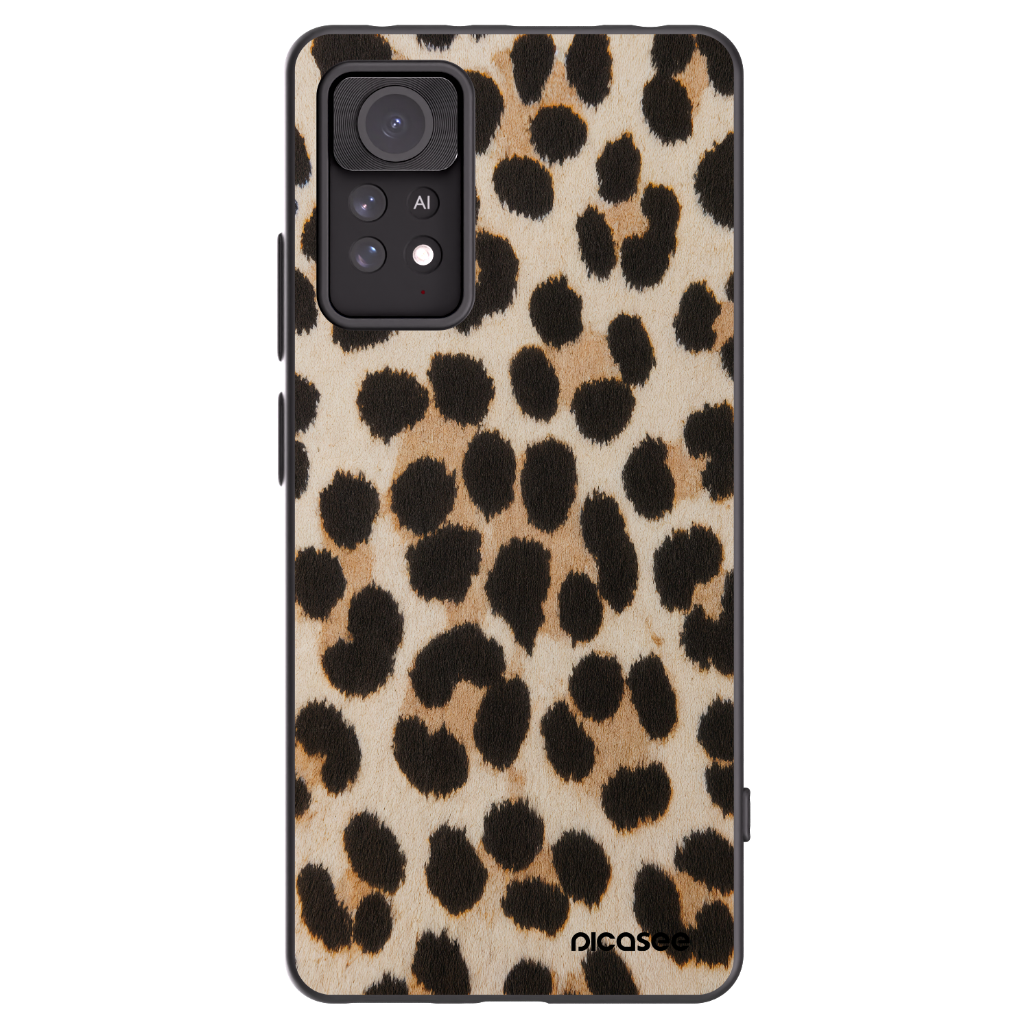 Picasee silikónový čierny obal pre Xiaomi Redmi Note 11 Pro 5G - Brown Tiger