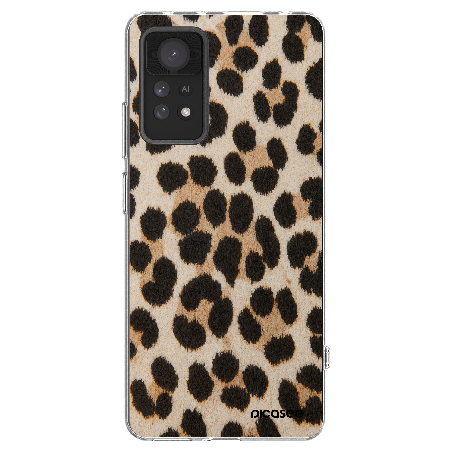 Picasee silikónový prehľadný obal pre Xiaomi Redmi Note 11 Pro 5G - Brown Tiger