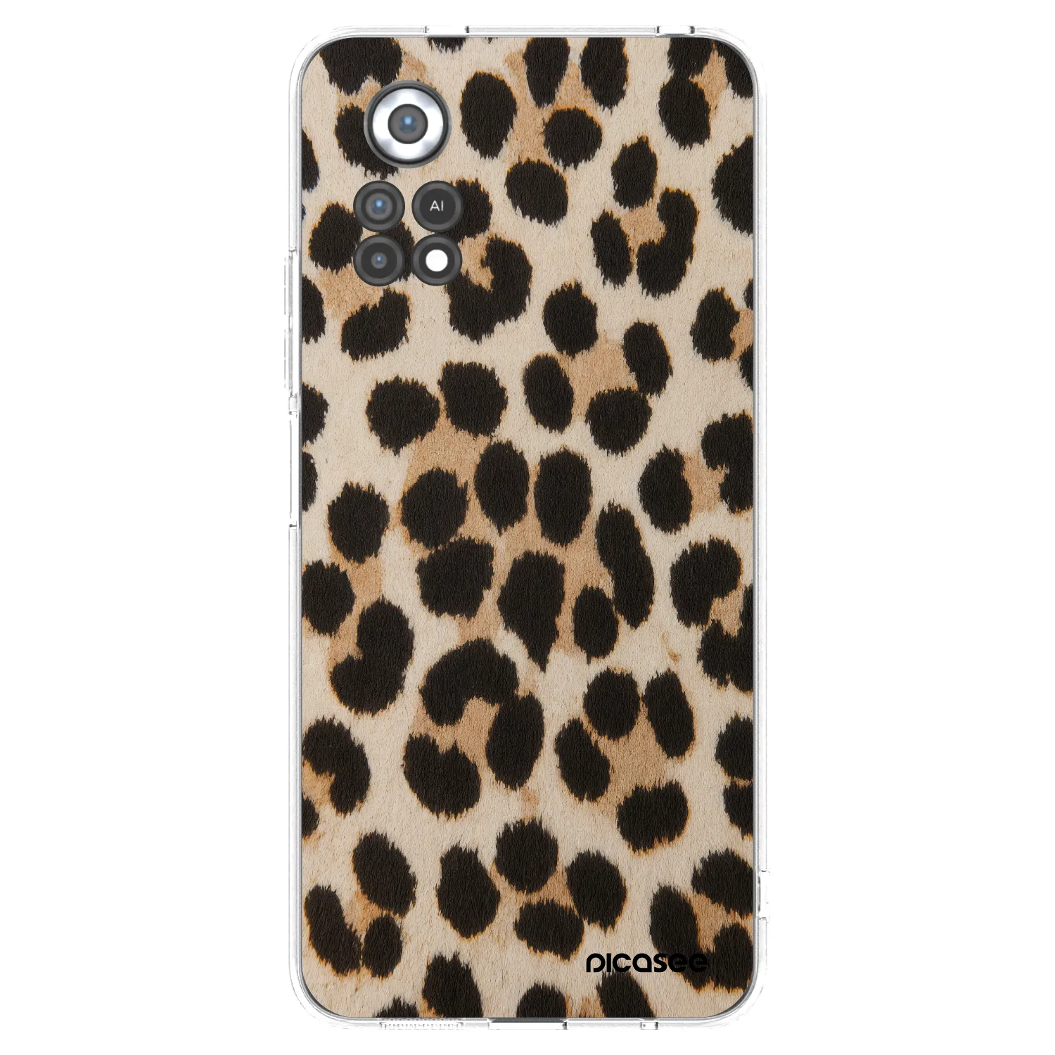 Picasee silikónový prehľadný obal pre Xiaomi Poco X4 Pro 5G - Brown Tiger
