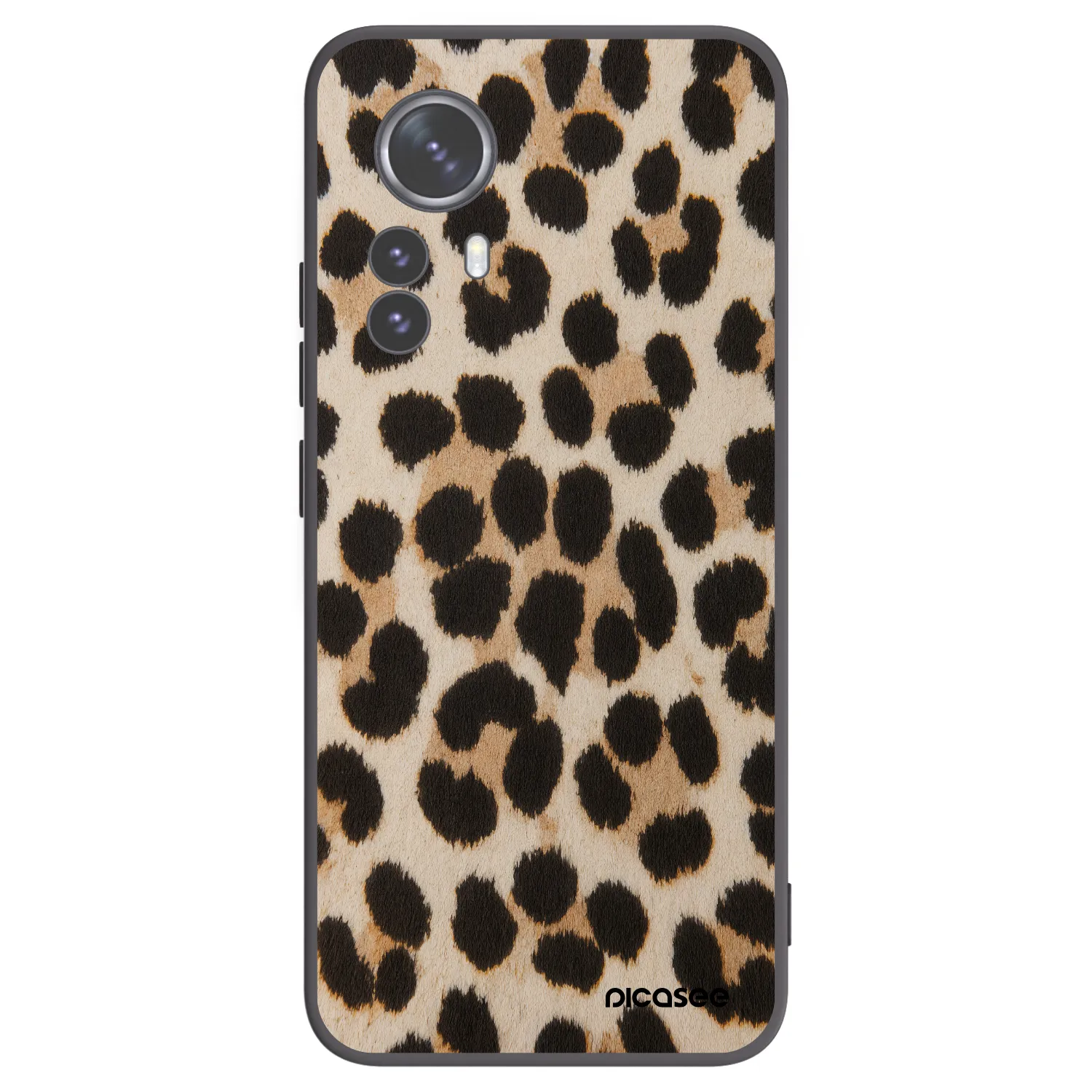 Picasee silikónový čierny obal pre Xiaomi 12 Pro - Brown Tiger